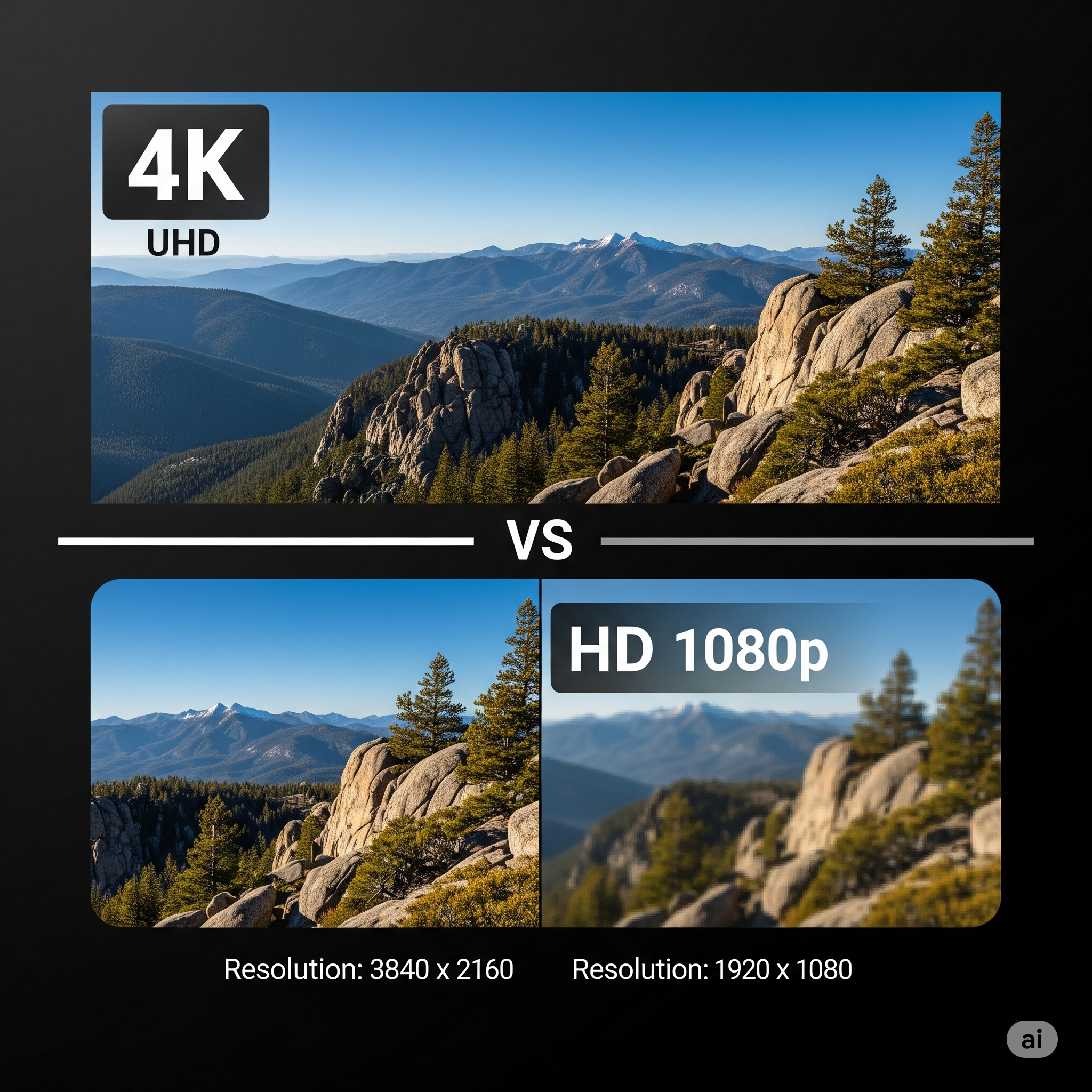 4K vs HD quality comparison