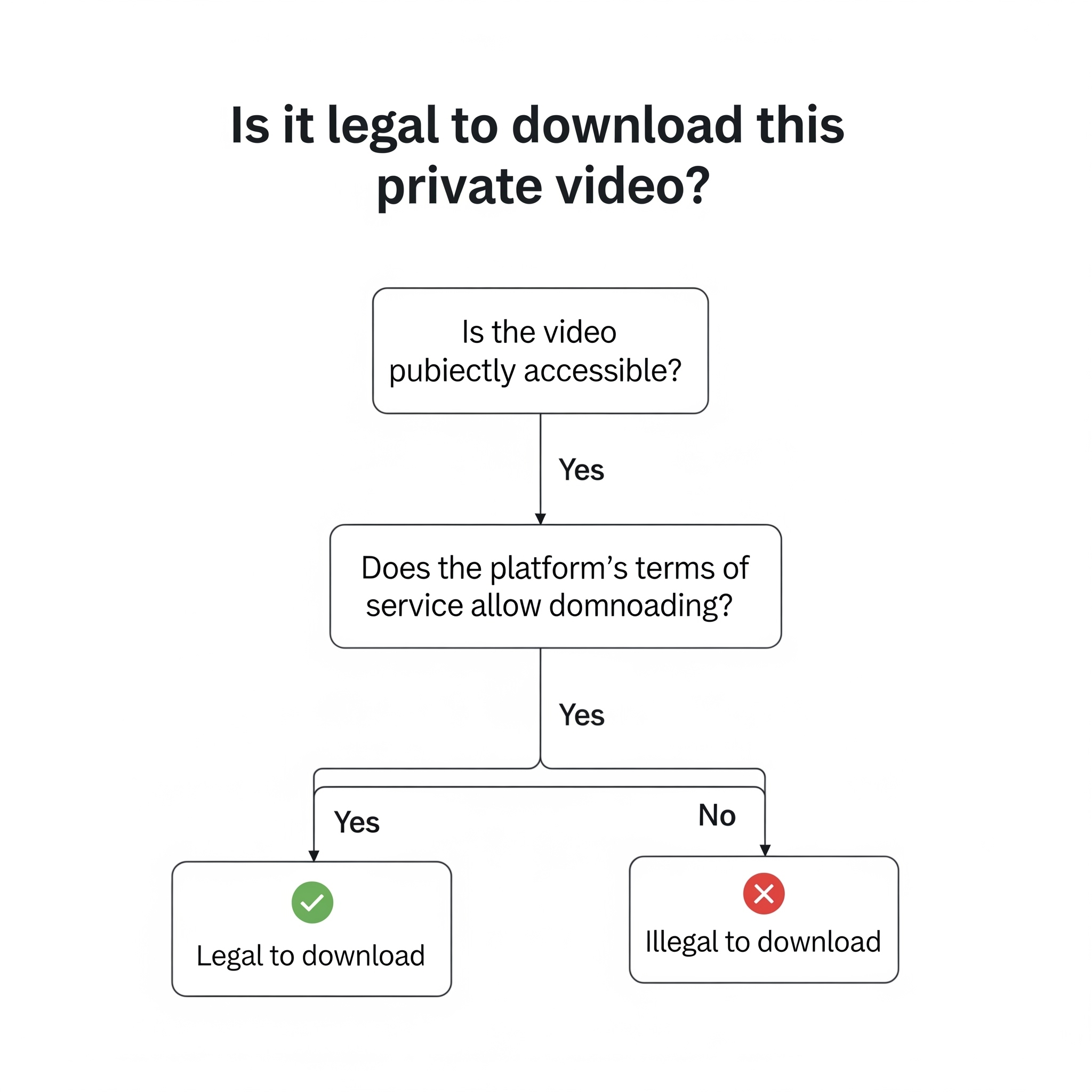 Is it legal to download this private video?